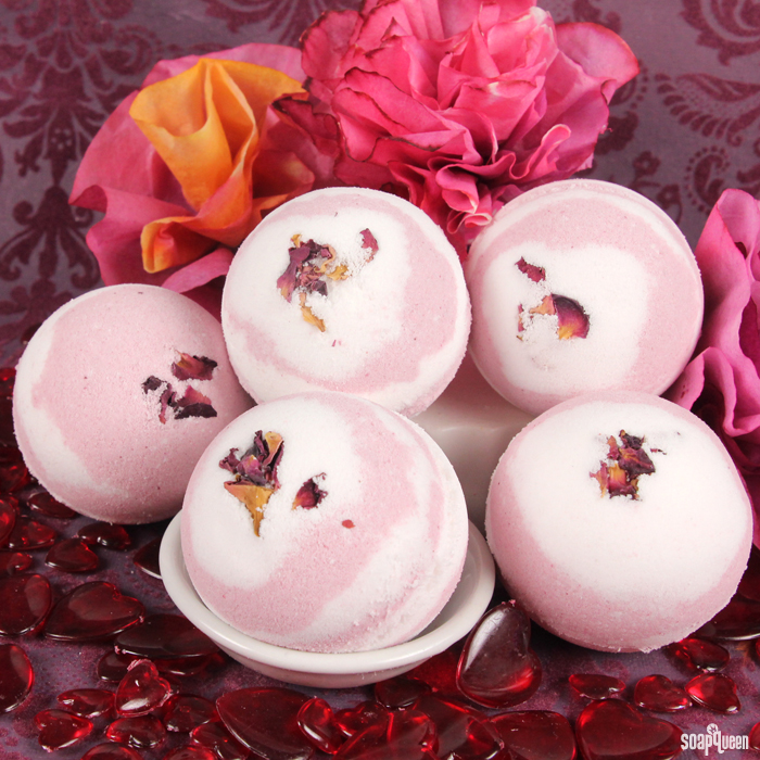 Image result for bath bombs with rose petals