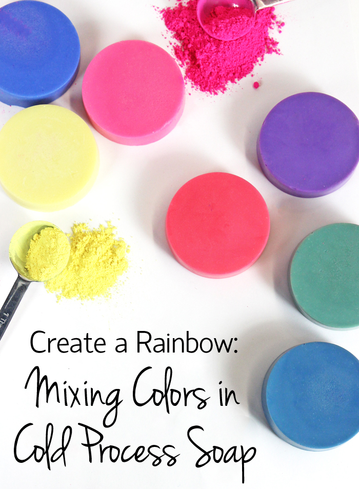 Create a Rainbow: Mixing Colors in Cold Process Soap