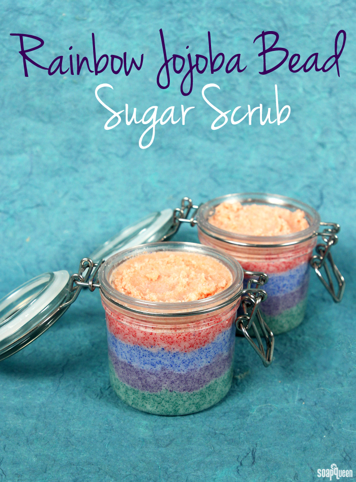 Rainbow Jojoba Bead Sugar Scrub