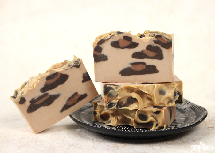 Leopard Print Cold Process Tutorial on Soap Queen