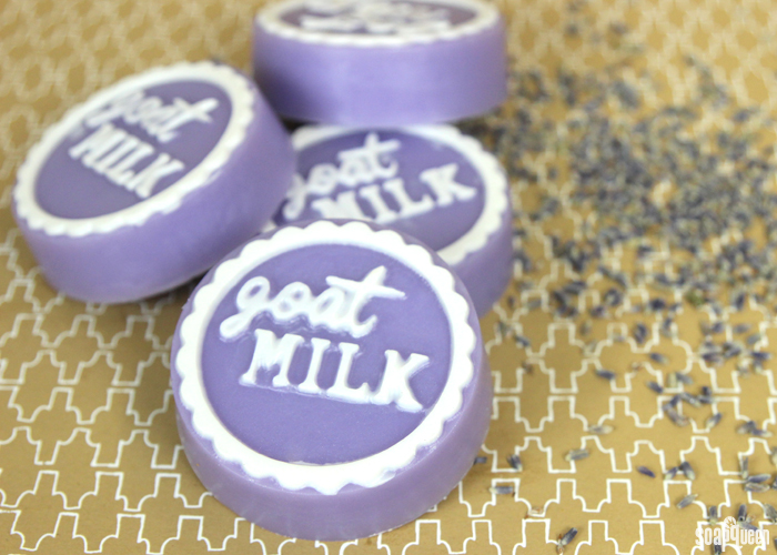 Made with lavender essential oil, these Lavender Goat Milk Melt and Pour Bars have a relaxing and floral scent. 