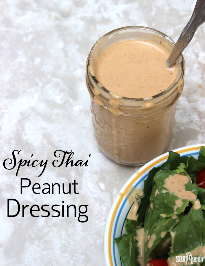 This Spicy Thai Peanut Dressing is super creamy, slightly spicy and easy to make!