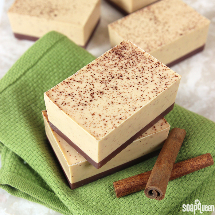 Apple Cinnamon Oatmeal Soap; Easy DIY Soap Recipe for Fall