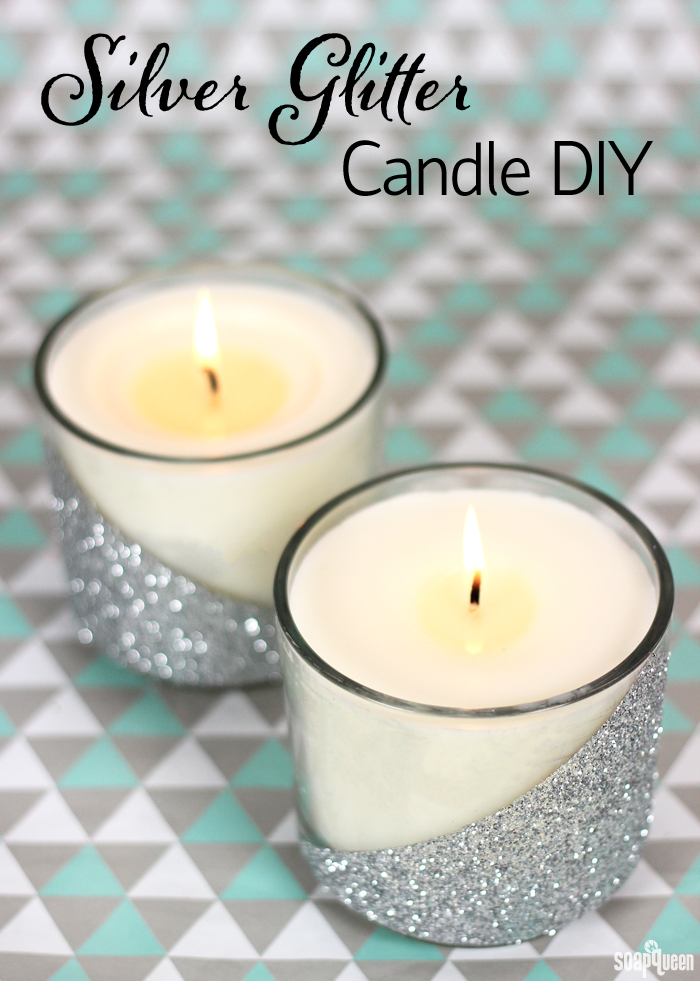 Glitter Candles - Let's Craft with ModernMom - 12 Days of Christmas (Day 9)  