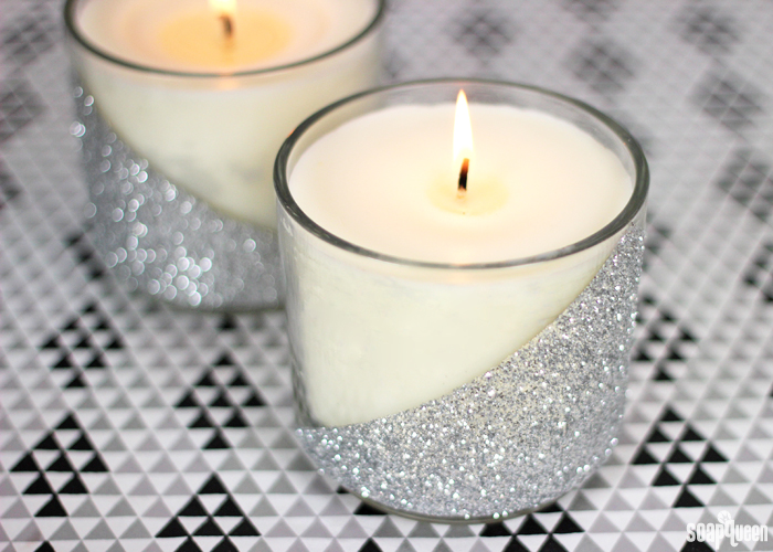 How to make DIY glitter tin candles ~ it's super easy!