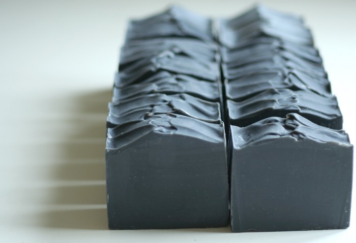 Gorgeous charcoal soap made by Linda O'Sullivan. 