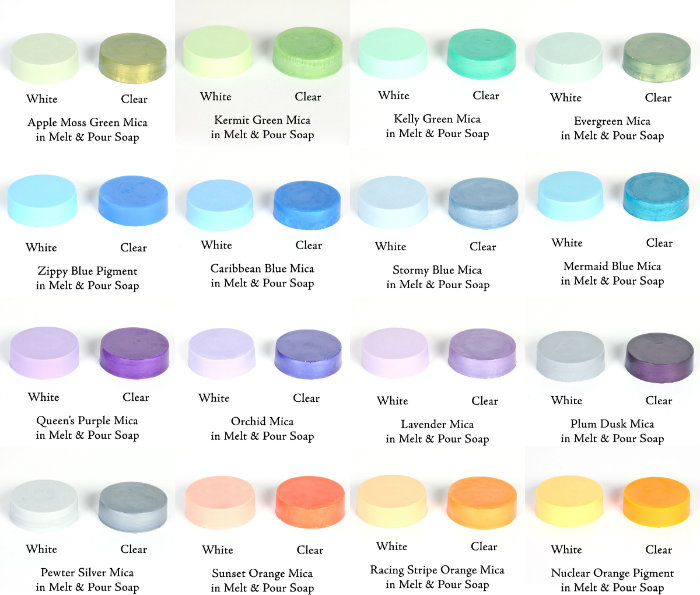 Use Our Soap Colorant chart to determine the best colorant for