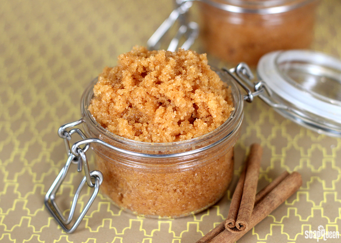 This Orange Spice Salt Scrub smells amazing and is made with olive oil and dead sea salt. 