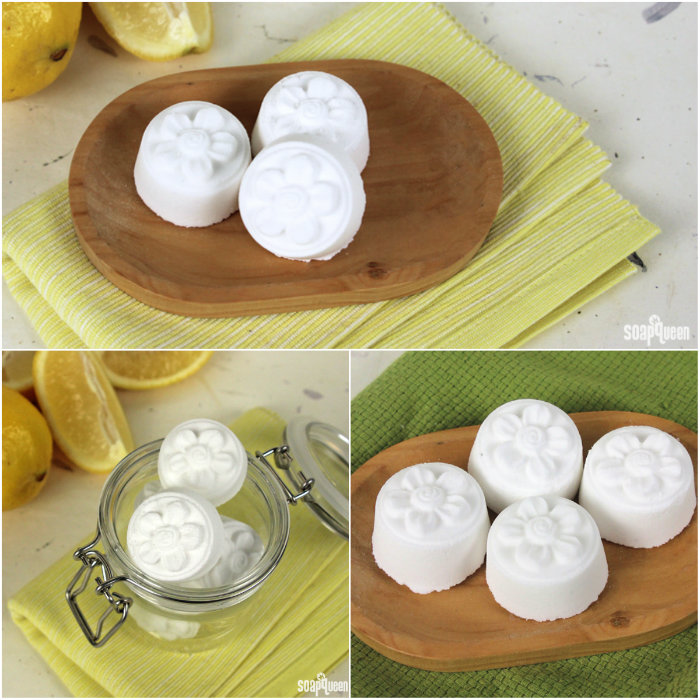 These toilet fizzies are easy to make, and make the bathroom smell fresh and clean!