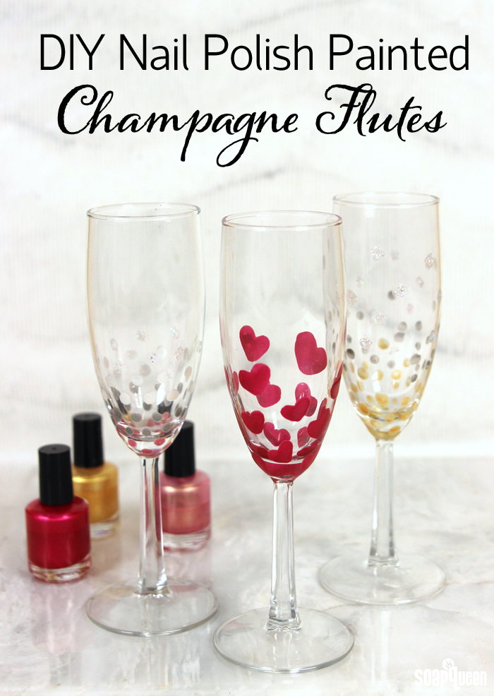 How to Make Glitter Champagne Flutes