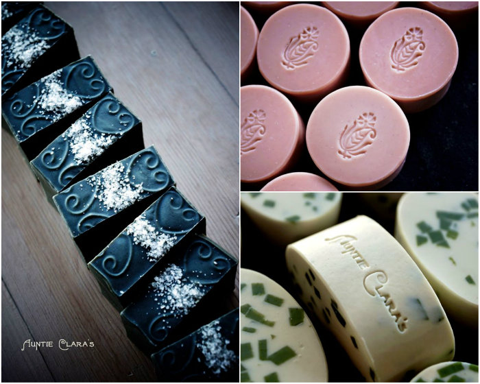 Clara Lindberg of Auntie Clara's Handcrafted Cosmetics creates gorgeous soap. Read her soaping tricks and business tips in this post!