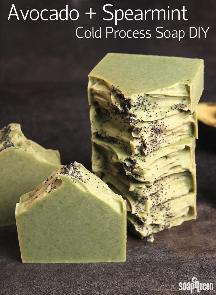 This all natural Avocado and Spearmint Soap is made with real avocado, spearmint essential oils and French green clay. 