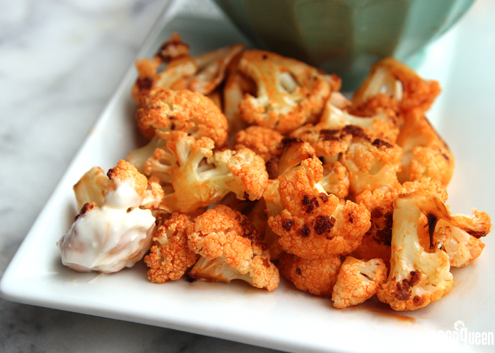 These Baked Cauliflower Buffalo "Wings" are a healthy alternative to the popular appetizer.