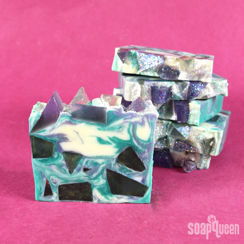 Shimmering Sea Glass Cold Process