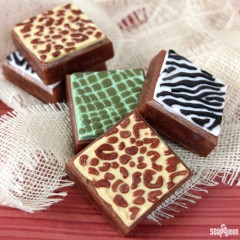 Animal Print Melt and Pour Bar Tutorial on Soap Queen
