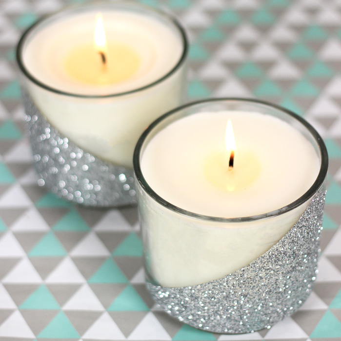 Silver Glitter Candle DIY - Soap Queen