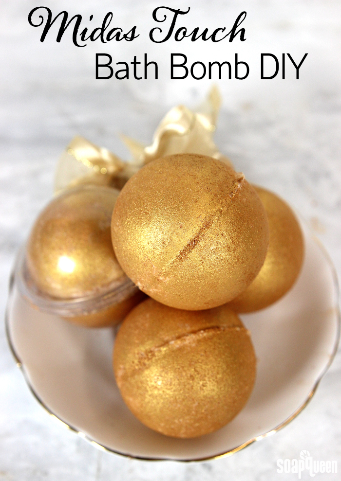 Midas Touch Bath Bomb | Bath Bomb Recipes That Are Easy To DIY | Makeup Tutorials