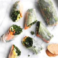 Tofu and Kale Fresh Rolls Recipe