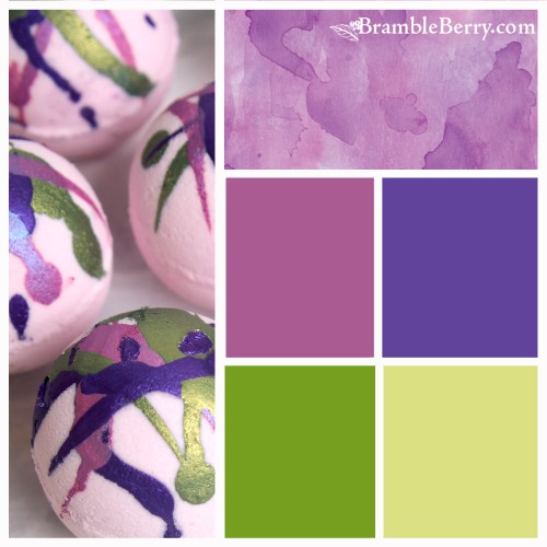 Berry's and Cream fragrance color palette