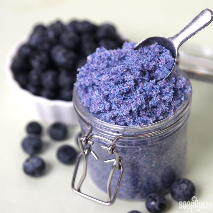 This Blueberry Jam Fragrance Oil contains skin loving fractionated coconut oil and gentle jojoba beads for exfoliation. 