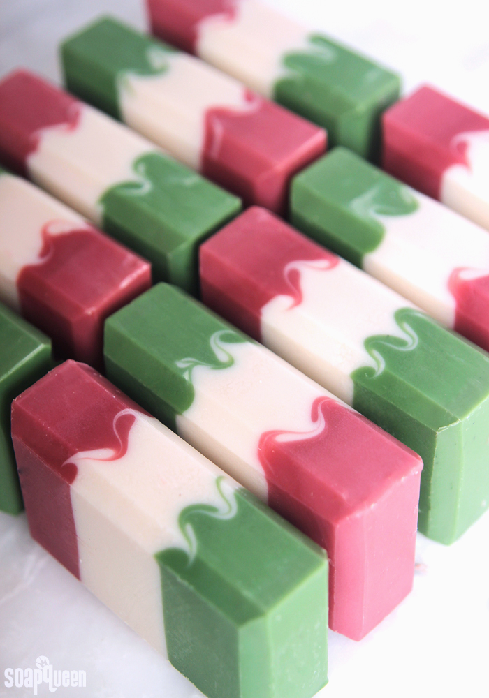 Learn how to make this Cinco de Mayo cold process soap, inspired by the Mexican flag!