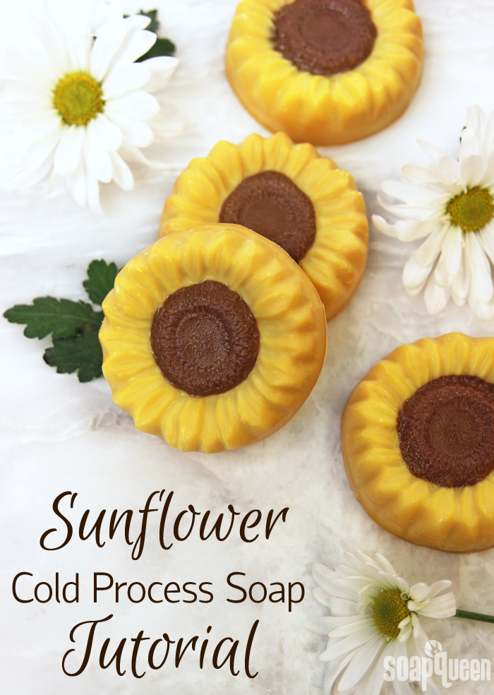 Learn how to make these adorable Sunflower Soaps in this tutorial!