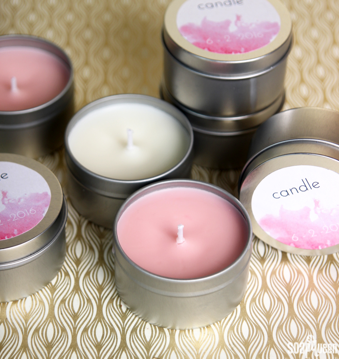 Learn how to create your own candles to give as favors, or use yourself! Tutorial includes a free printable to label your candles.