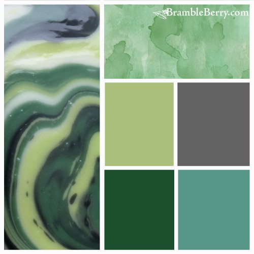 Ale and Clover fragrance color palette