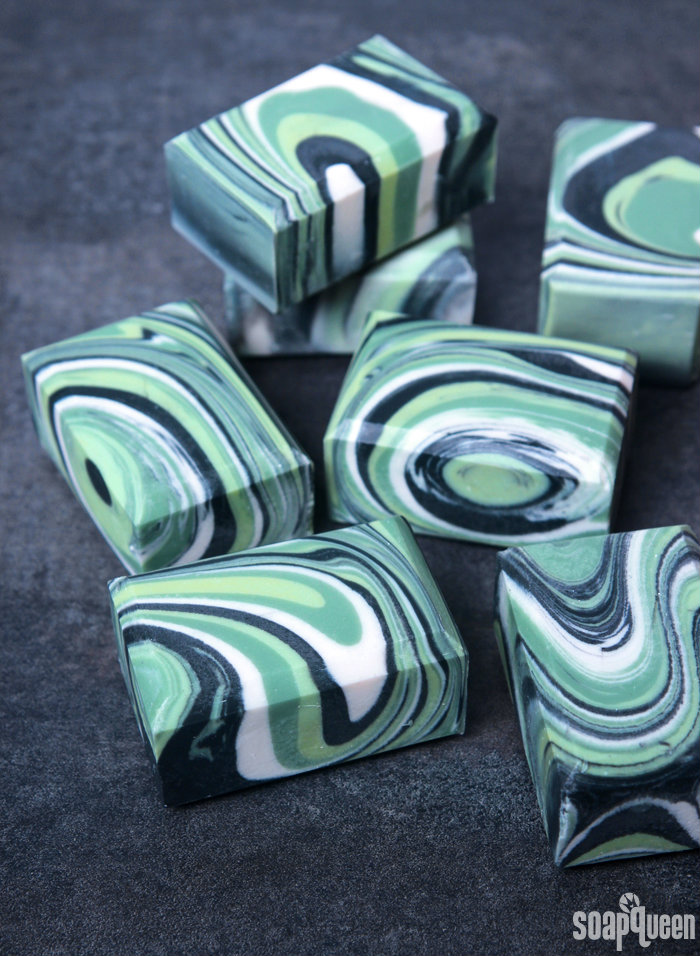 Learn how to create gorgeous Clover and Aloe Spin Swirl Soap in this video tutorial. The spin swirl involves spinning the mold to create a unique swirl each time.