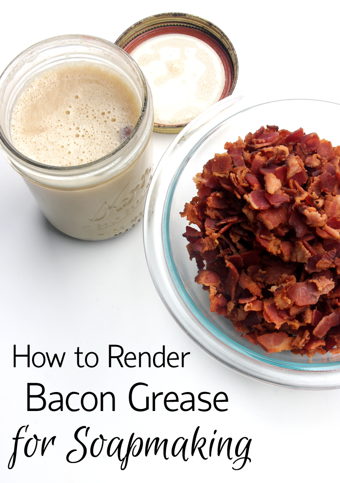 Learn how to reuse bacon grease to make cold process soap!