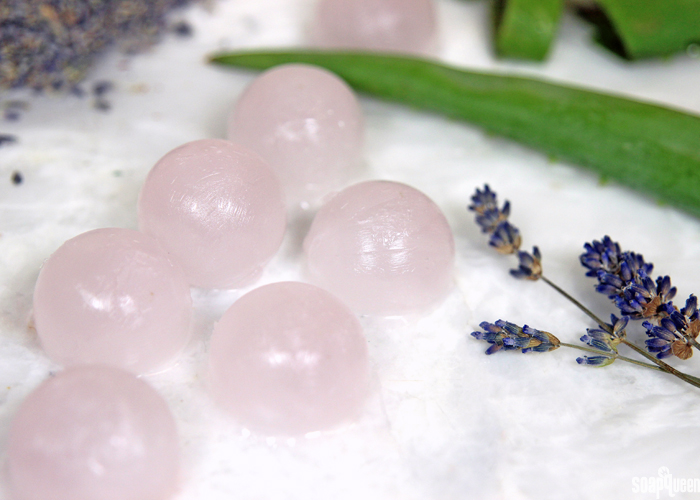Aloe Vera + Lavender Skin Soothing Cubes. Made with aloe vera liquid and lavender essential oil, these cubes help soothe irritated or burned skin.