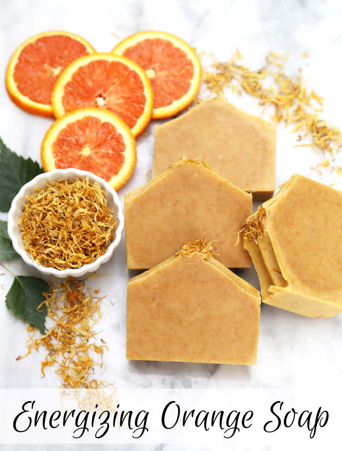 Energizing Orange Soap Kit /// Learn how to create your own natural soap from scratch using essential oils.