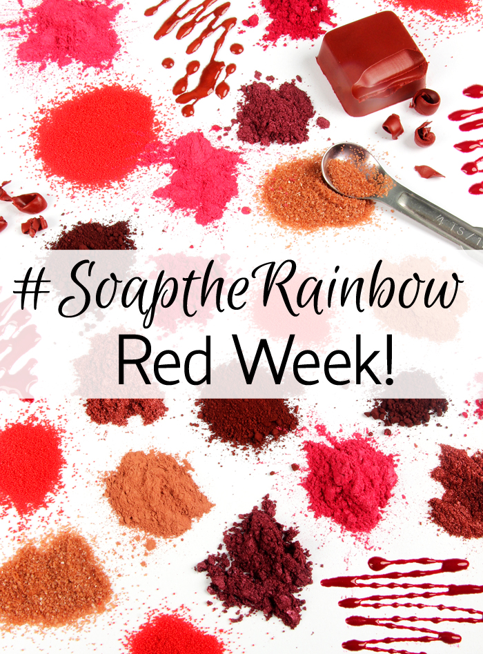 Share projects with the color red and use the tag #SoaptheRainbow to win a Bramble Berry gift certificate!