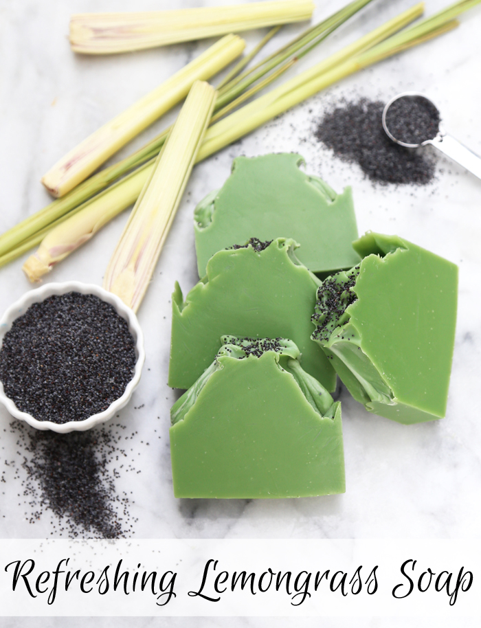 Refreshing Lemongrass Soap Kit /// Learn how to create your own natural soap from scratch using essential oils.