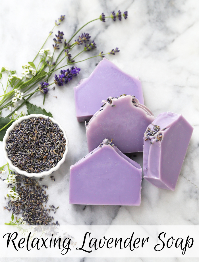 Relaxing Lavender Soap Kit /// Learn how to create your own natural soap from scratch using essential oils.