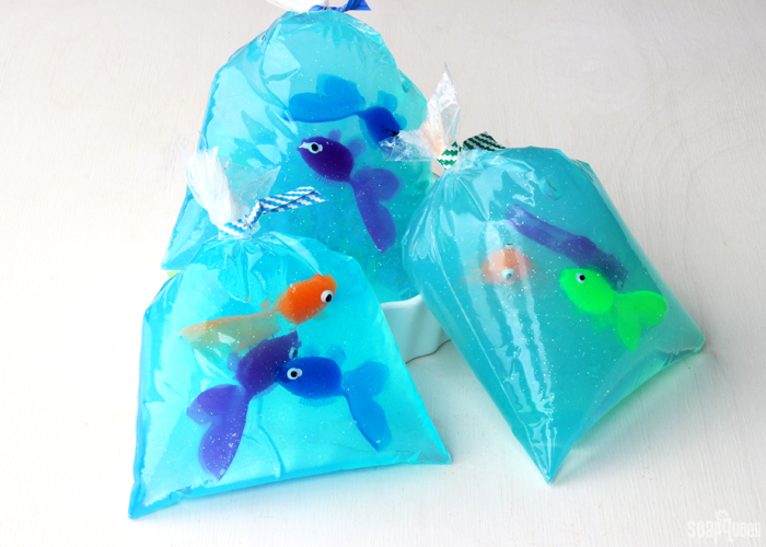 Fish-in-a-Bag Soap Tutorial // Learn how to create these cute fish soaps; kids love them!