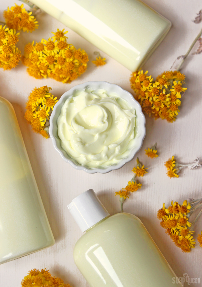 Sunshine Lotion DIY // Learn how to make this creamy lotion with argan oil and sunflower oil.