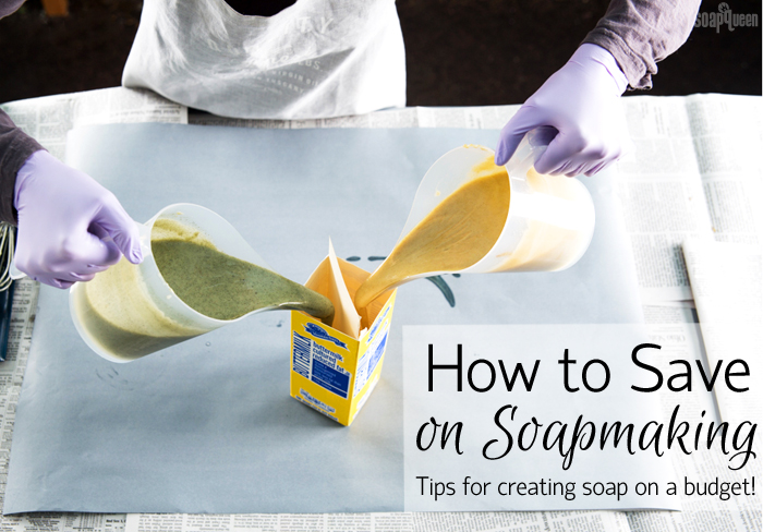 Tips for Soaping on a Budget - learn tips for how to create soap and save money!