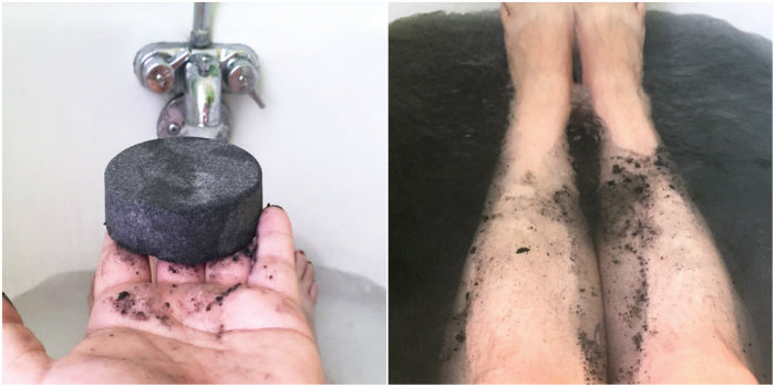 Black Bath Bombs: A Cautionary Tale // Black bath bombs have gone viral, but do they work? Several black bath bomb recipes are put to the test, including black bath bombs made with charcoal. 