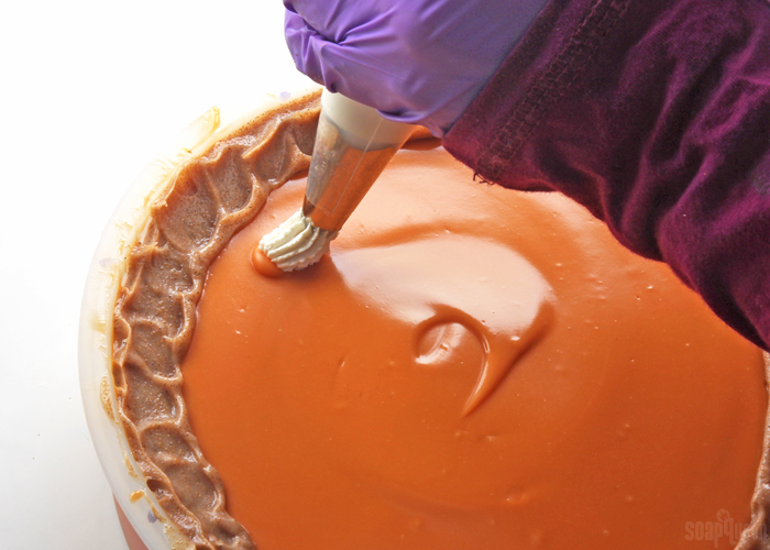 Pumpkin Pie Cold Process Soap Tutorial // Learn how to make soap that looks and smells like pumpkin pie!