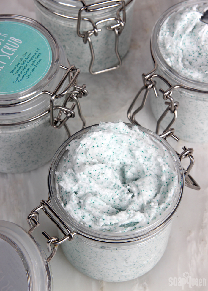 Cucumber Melon Sea Salt Scrub DIY