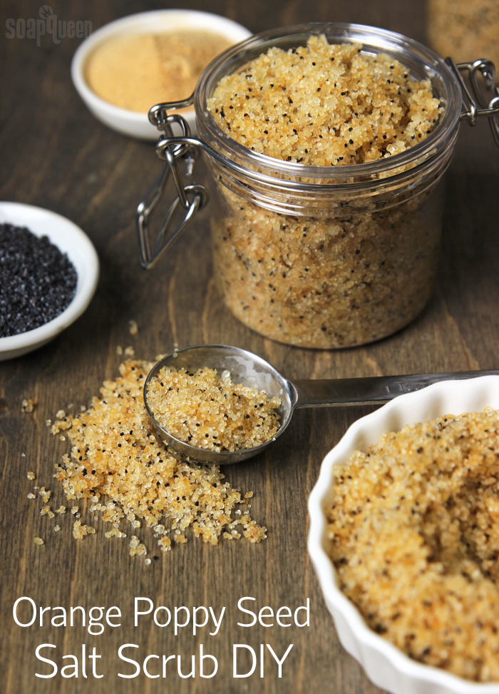 Orange Poppy Seed Salt Scrub Tutorial