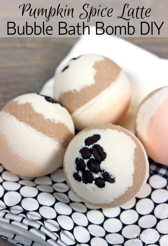 Pumpkin Spice Latte Bubble Bath Bomb DIY