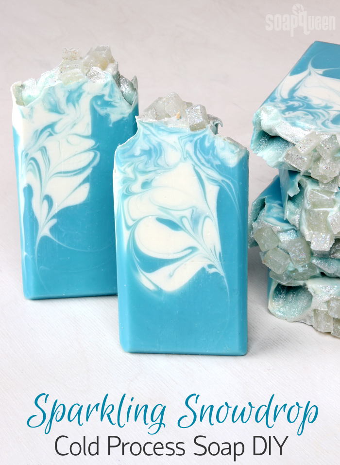 Sparkling Snowdrop Cold Process Soap DIY