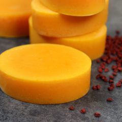 100-coconut-oil-annatto-cold-process-soap-tutorial