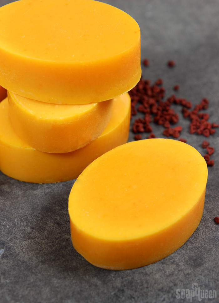 100% Coconut Oil & Annatto Soap Tutorial 