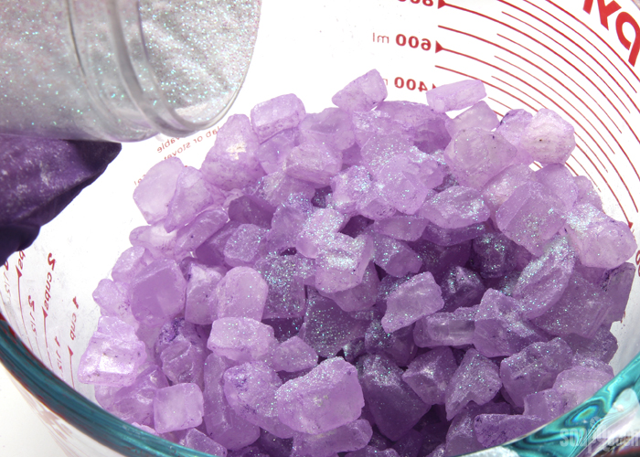 DIY Sparkling Bath Crystals