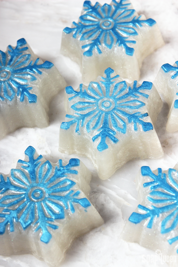 How to Make Snowflake Soap