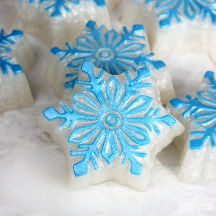 How to Make Snowflake Soap