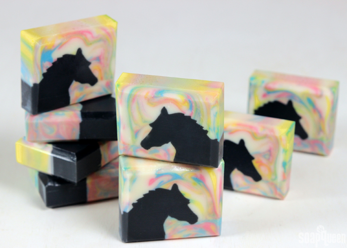 Horse Sculpted Layers Cold Process Soap Tutorial